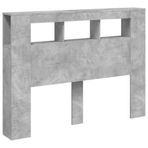 Čelo postele s LED betonově šedé 140 x 18,5 x 103,5 cm kompozit - obrázek 4