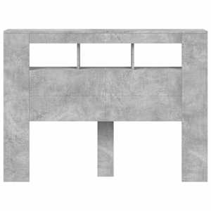 Čelo postele s LED betonově šedé 140 x 18,5 x 103,5 cm kompozit - obrázek 5