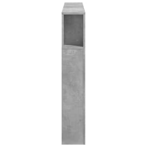 Čelo postele s LED betonově šedé 140 x 18,5 x 103,5 cm kompozit - obrázek 7