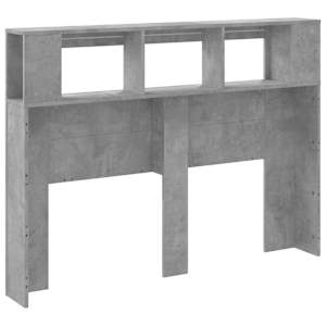 Čelo postele s LED betonově šedé 140 x 18,5 x 103,5 cm kompozit - obrázek 6