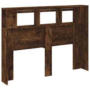 Čelo postele s LED kouřový dub 140 x 18,5 x 103,5 cm kompozit - obrázek 8