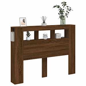 Čelo postele s LED hnědý dub 140x18,5x103,5 cm kompozitní dřevo - obrázek 4