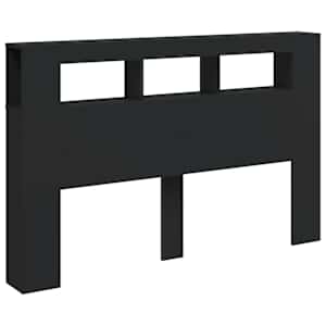 Čelo postele s LED černé 160 x 18,5 x 103,5 cm kompozitní dřevo - obrázek 5