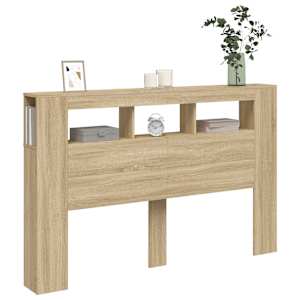 Čelo postele s LED dub sonoma 160 x 18,5 x 103,5 cm kompozit - obrázek 4
