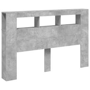 Čelo postele s LED betonově šedé 160 x 18,5 x 103,5 cm kompozit - obrázek 5