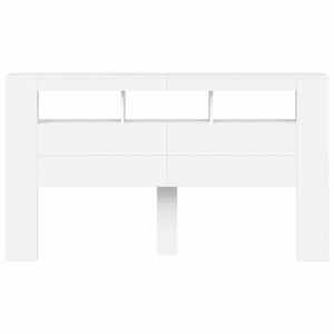 Čelo postele s LED bílé 180 x 18,5 x 103,5 cm kompozitní dřevo - obrázek 5