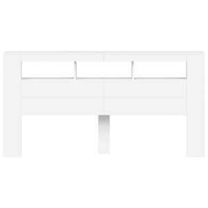 Čelo postele s LED bílé 200 x 18,5 x 103,5 cm kompozitní dřevo - obrázek 6