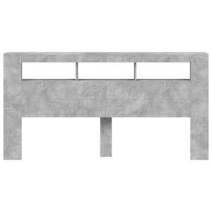 Čelo postele s LED betonově šedé 200 x 18,5 x 103,5 cm kompozit - obrázek 5