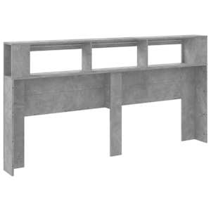 Čelo postele s LED betonově šedé 200 x 18,5 x 103,5 cm kompozit - obrázek 6