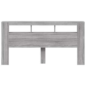 Čelo postele s LED šedé sonoma 200 x 18,5 x 103,5 cm kompozit - obrázek 6