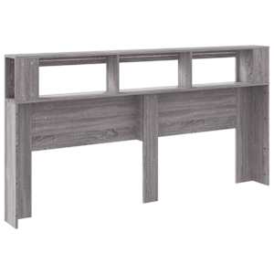 Čelo postele s LED šedé sonoma 200 x 18,5 x 103,5 cm kompozit - obrázek 7