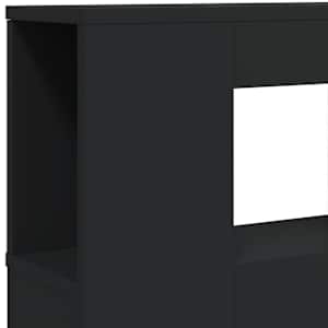 Čelo postele s LED černé 220 x 18,5 x 103,5 cm kompozitní dřevo - obrázek 9