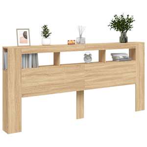 Čelo postele s LED dub sonoma 220 x 18,5 x 103,5 cm kompozit - obrázek 12