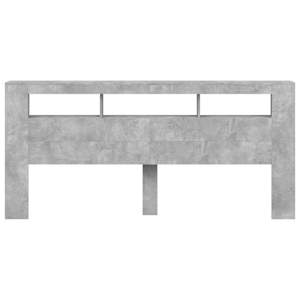 Čelo postele s LED betonově šedé 220 x 18,5 x 103,5 cm kompozit - obrázek 6