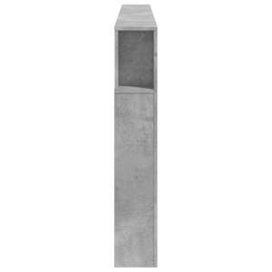 Čelo postele s LED betonově šedé 220 x 18,5 x 103,5 cm kompozit - obrázek 7