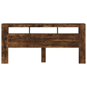 Čelo postele s LED kouřový dub 220 x 18,5 x 103,5 cm kompozit - obrázek 6