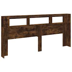 Čelo postele s LED kouřový dub 220 x 18,5 x 103,5 cm kompozit - obrázek 8