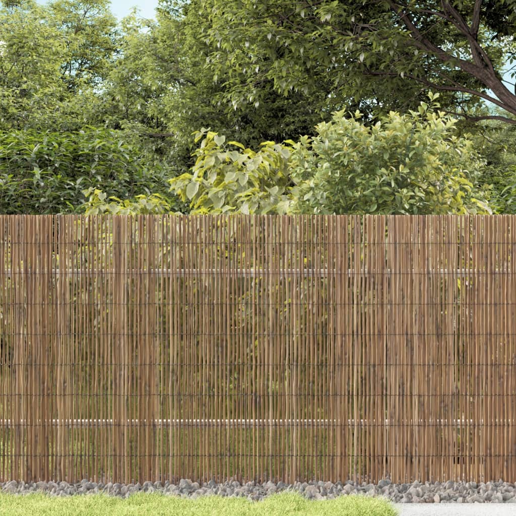 vidaXL Gard de grădină, 500x80 cm, stuf