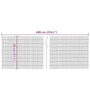 Zahradní plot 600 x 80 cm rákos - obrázek 5