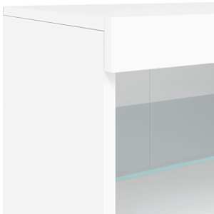 Příborník s LED osvětlením bílý 162 x 37 x 67 cm - obrázek 12