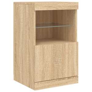Příborník s LED osvětlením dub sonoma 162 x 37 x 67 cm - obrázek 11