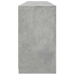 Příborník s LED osvětlením betonově šedý 162 x 37 x 67 cm - obrázek 7