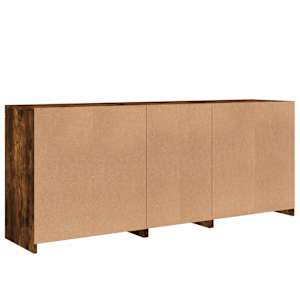 Příborník s LED osvětlením kouřový dub 162 x 37 x 67 cm - obrázek 8