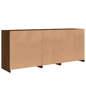 Příborník s LED osvětlením hnědý dub 162 x 37 x 67 cm - obrázek 8