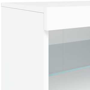 Příborník s LED osvětlením bílý 181,5 x 37 x 67 cm - obrázek 12