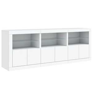 Příborník s LED osvětlením bílý 181,5 x 37 x 67 cm - obrázek 5