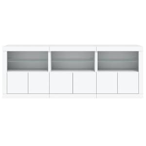 Příborník s LED osvětlením bílý 181,5 x 37 x 67 cm - obrázek 6