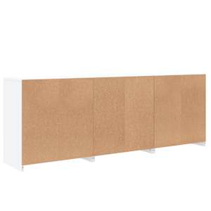 Příborník s LED osvětlením bílý 181,5 x 37 x 67 cm - obrázek 8