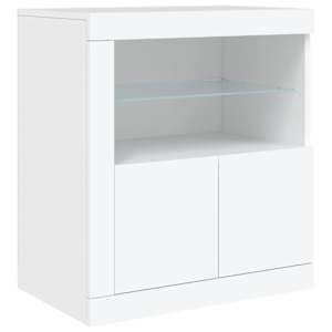 Příborník s LED osvětlením bílý 181,5 x 37 x 67 cm - obrázek 9