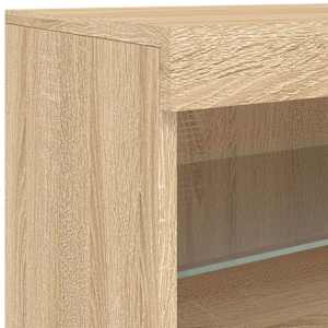 Příborník s LED osvětlením dub sonoma 181,5 x 37 x 67 cm - obrázek 12