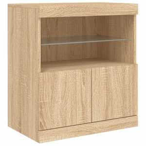 Příborník s LED osvětlením dub sonoma 181,5 x 37 x 67 cm - obrázek 11