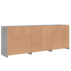 Příborník s LED osvětlením šedý sonoma 181,5 x 37 x 67 cm - obrázek 8