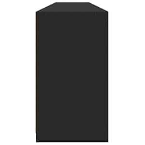 Příborník s LED osvětlením černý 202 x 37 x 67 cm - obrázek 7