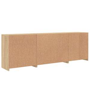 Příborník s LED osvětlením dub sonoma 202 x 37 x 67 cm - obrázek 9