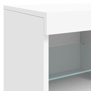 Příborník s LED osvětlením bílý 283 x 37 x 67 cm - obrázek 13