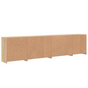 Příborník s LED osvětlením dub sonoma 283 x 37 x 67 cm - obrázek 9