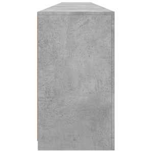Příborník s LED osvětlením betonově šedý 283 x 37 x 67 cm - obrázek 8