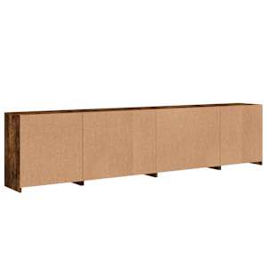 Příborník s LED osvětlením kouřový dub 283 x 37 x 67 cm - obrázek 9