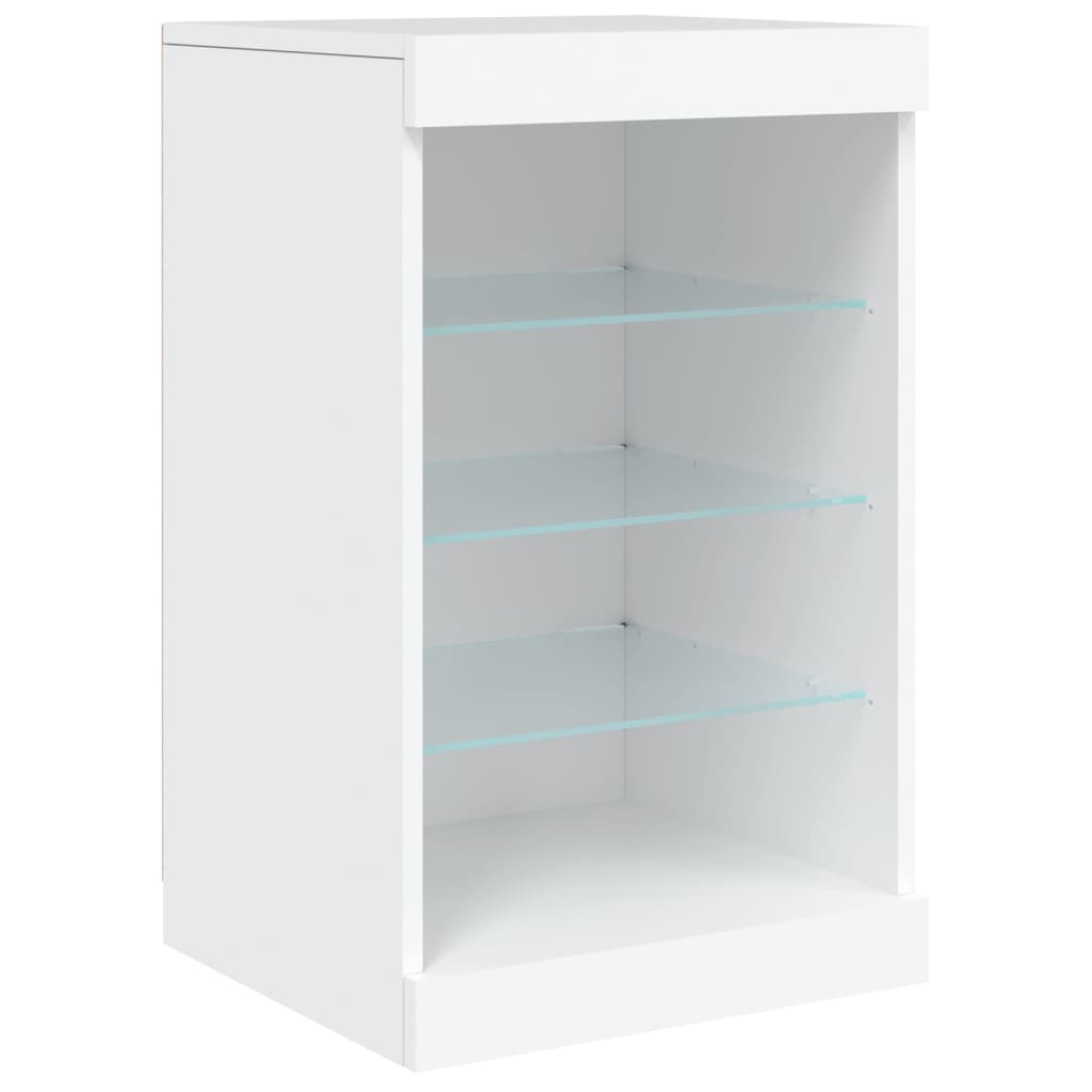 Příborník s LED osvětlením bílý 283 x 37 x 67 cm - obrázek 14