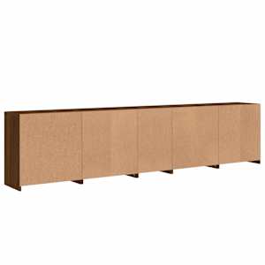 Příborník s LED osvětlením hnědý dub 283 x 37 x 67 cm - obrázek 9