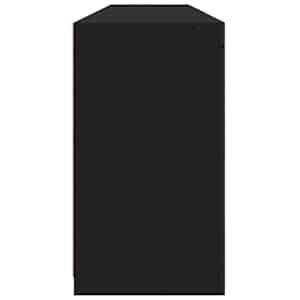 Příborník s LED osvětlením černý 162 x 37 x 67 cm - obrázek 8
