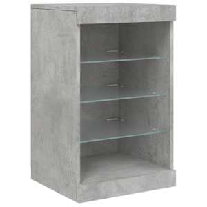 Příborník s LED osvětlením betonově šedý 162 x 37 x 67 cm - obrázek 12