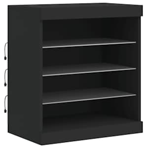Příborník s LED osvětlením černý 181,5 x 37 x 67 cm - obrázek 12