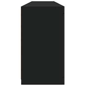 Příborník s LED osvětlením černý 181,5 x 37 x 67 cm - obrázek 8