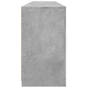 Příborník s LED osvětlením betonově šedý 181,5 x 37 x 67 cm - obrázek 7