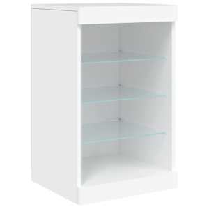 Příborník s LED osvětlením bílý 164 x 37 x 67 cm - obrázek 12